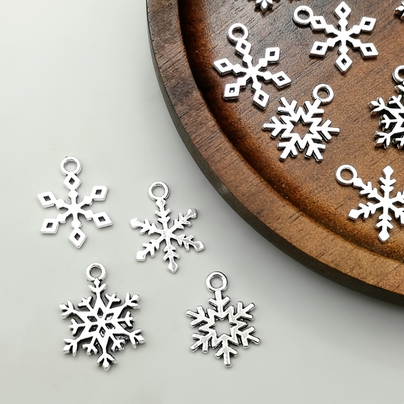 21pc Snowflake Pendant Christmas Charm Jewellery Set